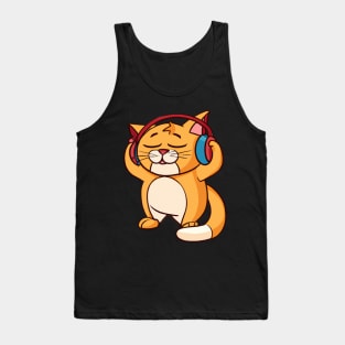 Music loving cat Tank Top